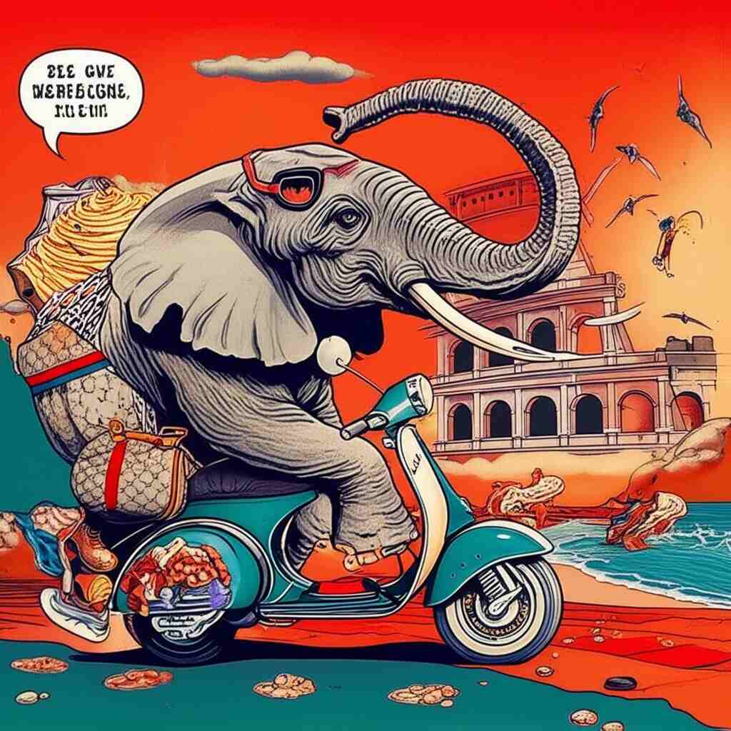 Elefant im italienischen Stil